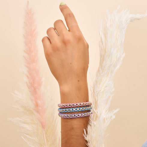 Himmelblau x Silber | Catena Gliederarmband